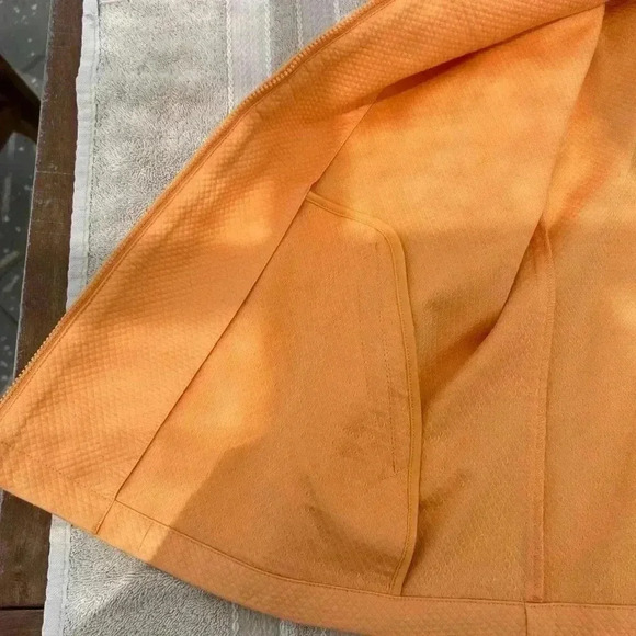 🧡”Eileen Fisher” Orange Sherbet Vest w/ Waffle Pattern & Pockets Size XL🧡 - Picture 9 of 11